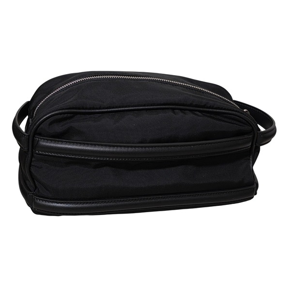 Alexander McQueen Harness Black Nylon Leather Travel Beauty Bag - Picture 4 of 12